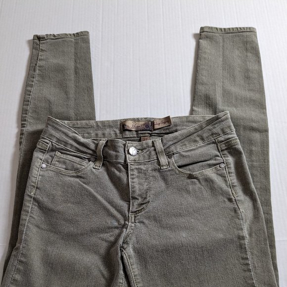 PAIGE Women's Straight Leg Verdugo Jegging Jeans  Size 27 Sage Green - Picture 4 of 8